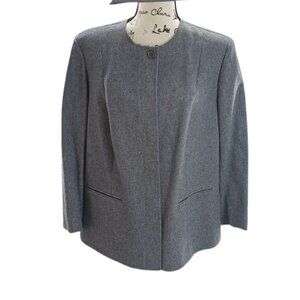 Pendleton Vintage Blazer Gray Wool Vintage Neru Collar Button Down Classic